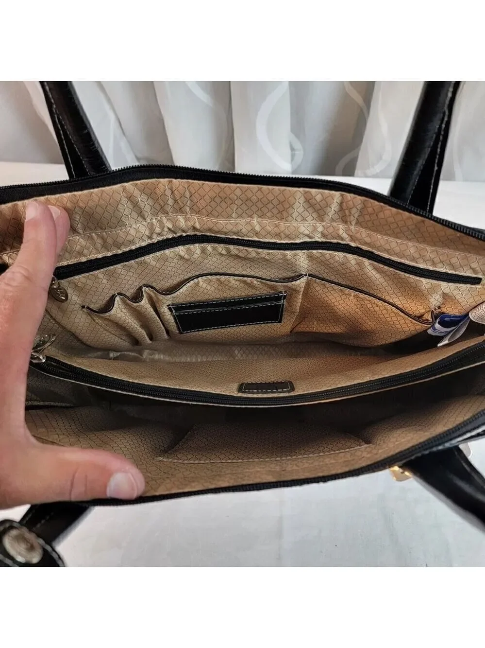 McKlein Verona Leather Laptop Briefcase